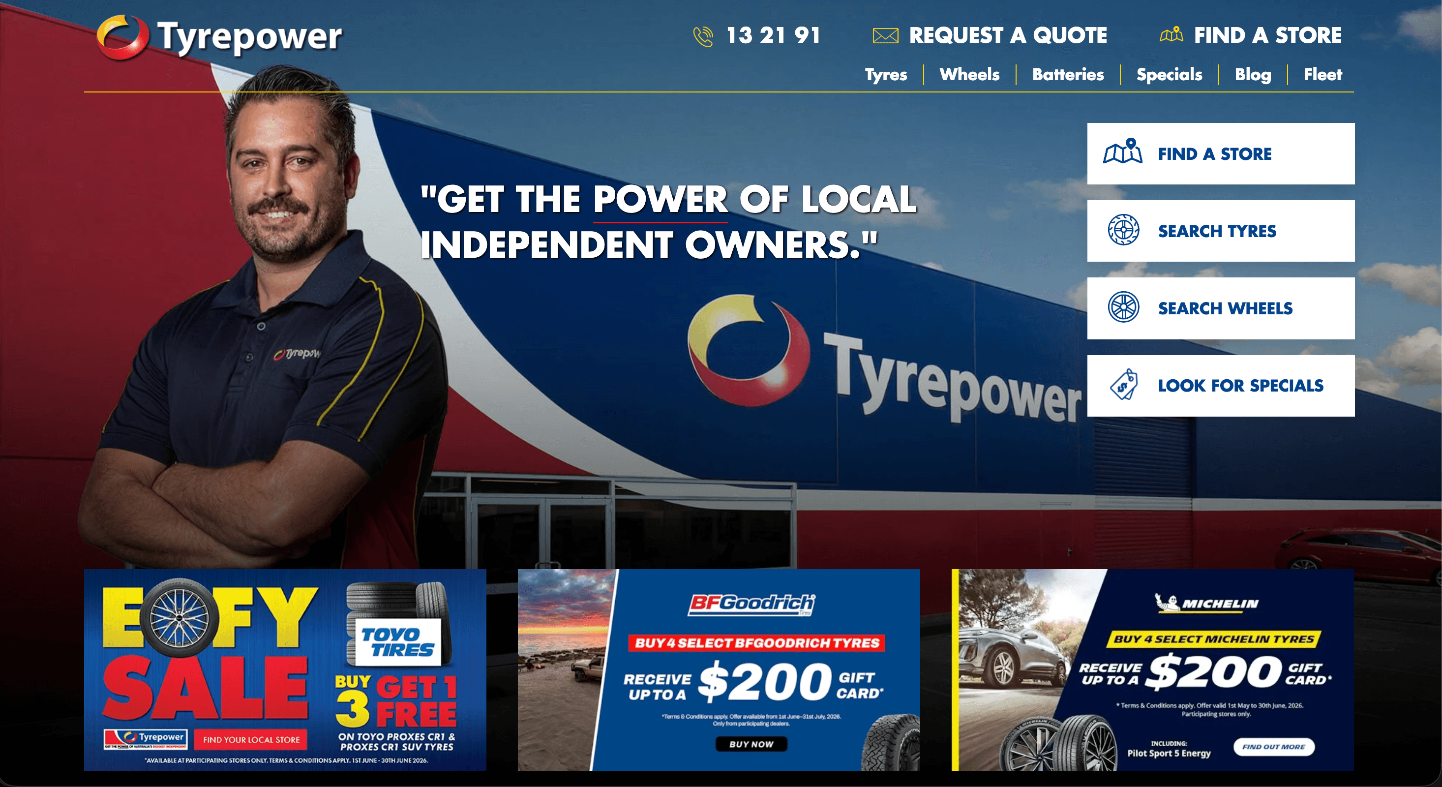 Tyrepower website